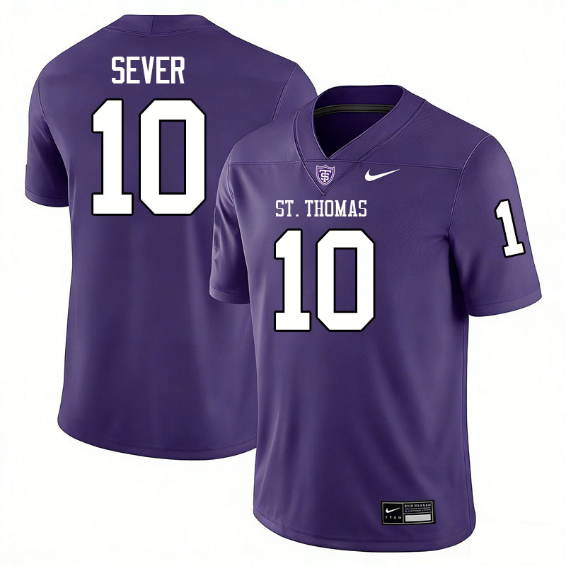 St. Thomas-Minnesota Tommies #10 Ryan Sever College Football Jerseys,Uniforms-Purple